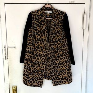 Leopard peacoat Kenneth Cole size S